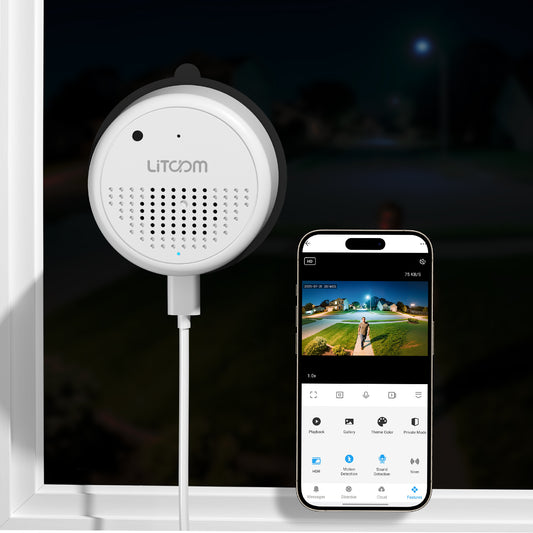 Window Camera 3MP 2K, WiFi6 & 2.4GHz Indoor Cameras C4